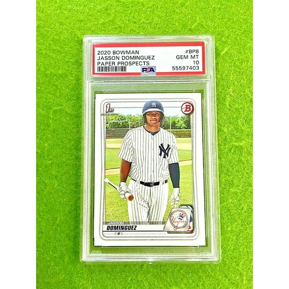 JASSON DOMINGUEZ PSA 10 ROOKIE CARD BOWMAN 1ST YANKEES RC 2020 Topps GEM MINT 10
