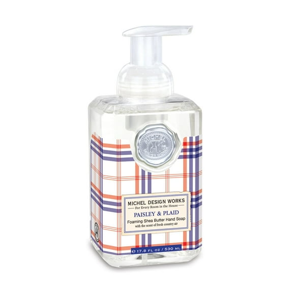 Michel Design Works Foaming Shea Butter Hand Soap 17.8 Oz. - Plaid