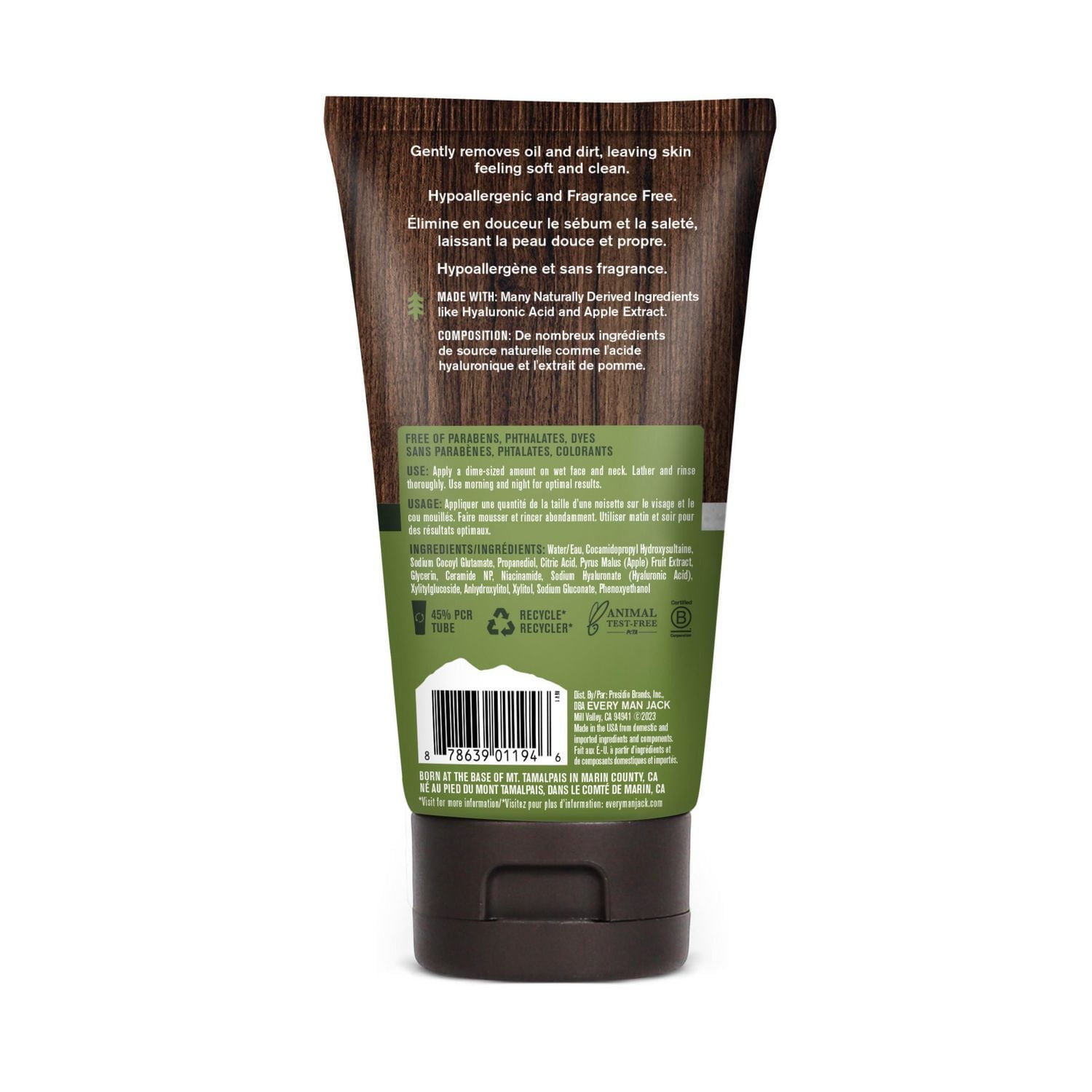 Every Man Jack Nettoyant Visage Peau Revitalisee | 5Fl Oz | Nettoyant Visage Revive