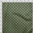 thumbnail image 3 of oneOone Silk Tabby Fabric Geometric & Floral Block Printed Fabric 1 Yard 42 Inch Wide, 3 of 4
