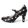 thumbnail image 2 of J. Adams Pixie Mary Jane Pumps - Retro Vintage High Heels - Comfortable Oxford Dress Shoes for Women with Ankle Strap, 2 of 6