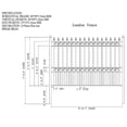 thumbnail image 6 of ALEKO London Style Garden Yard Black Steel Fence  8' x 5' Set of 2, 6 of 7
