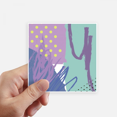 thumbnail image 1 of Happy s Art Pattern Sticker Square Waterproof Stickers Wallpaper Car Decal, 1 of 1