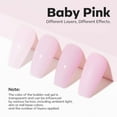 thumbnail image 4 of modelones Builder Nail Gel, 8-in-One Baby Pink Builder, Pastel Pink Rubber Base Gel Polish, LED Lamp Cured Color Base Hardener Apex Building Strengthener Extension for DIY Salon Girls Home, 4 of 9