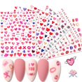 thumbnail image 1 of Corazones Nail Art Pegatinas Calcomanías 3D Autoadhesivas Rojo Amor Corazón Día de San Valentín Suministros de Uñas Labios Cupido Flecha Ángel Diseño de Uñas para Mujeres Niñas DIY Acrílico Decoración, 1 of 5