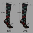 thumbnail image 6 of Wisremt 3 Pairs Women Christmas Holidays Festive Design Novelty Knee High Socks, 6 of 6