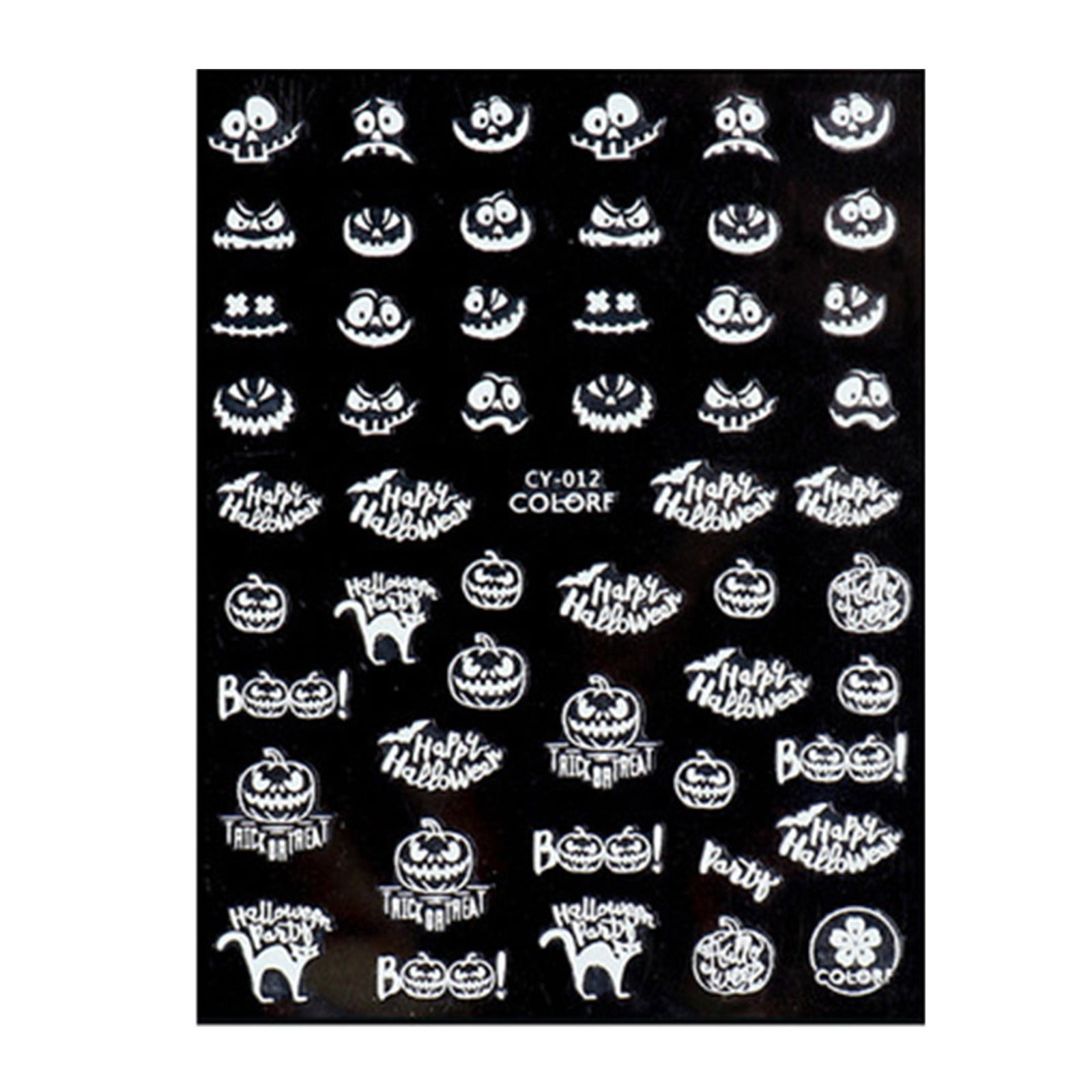 Nail Stickers Words Luminous Nail Art Stickers,Glow In The Dark Self