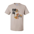 thumbnail image 2 of Wild Bobby God Made Me This Way Cross with Sunflowers Inspirational/Christian Men Tee, Sandstone, Medium, 2 of 6