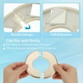 thumbnail image 3 of Uxcell Wall Split Flange Self-Adhesive Escutcheon Plate Buckles for Kitchen Bathroom Pipe Decoration Gold 3.07", 3 of 7