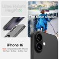 thumbnail image 2 of Funda Spigen Ultra Hybrid MagFit Clear Black para iPhone 16, 2 of 9