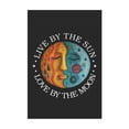 thumbnail image 3 of Live By the Sun Feel By the Moon Hippie Flag ID-0229-A8MQ, 3 of 4