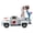White Truck White woman and blue, variant on Yihuala Retro Pickup Truck Model with and Groom Figurines Ornament For Wedding Cake Toppers Decoration Couples