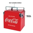 thumbnail image 6 of Coca-Cola Retro Ice Chest Cooler with Bottle Opener 13L (14 qt), Red and Silver, 6 of 7