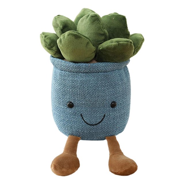 Juguete Simulación Plantas En Maceta Suculentas Juguete De Peluche Decoración Juguete Decoración Suave Muñeco De Peluche Cateissary HA043276-02