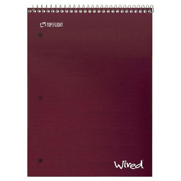 Top Flight 4511410 8.5 x 11.5 in. Top Wire Notebook, White