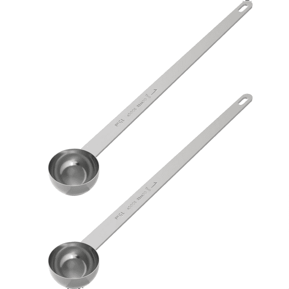 2PCS 2 Tablespoon Coffee Scoop,9.5inch Long Handle Measuring Spoon,Two Tbsp (15 Ml) Scooper,Stainless Steel Scoop