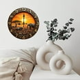 thumbnail image 6 of African Sunset Elephant Wall Clock 10-Inch Silent Wooden Wall Clock, Battery Operated (AA Batteries Not Included), Artistic Home Decor, 6 of 7