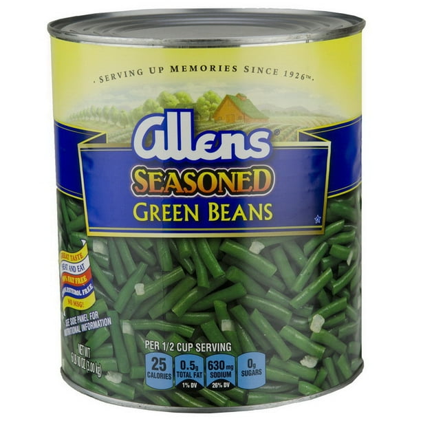 (Price/Case)Allen 2002501 Green Bean Seasoned Cut Canned 6106 Ounce