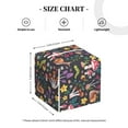 thumbnail image 2 of Leather Tissue Box Cover Square - Mushrooms Snails Butterflies Waterproof Tissue Box Holder Paper Case Organizer Dispenser for Modern Home Office Room Home Bathroom Decor, 2 of 7