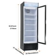 thumbnail image 5 of KFFKFF 14.8 Cu.Ft/420L Commercial Merchandiser Refrigerator Cooler with 5 Shelves, 5 of 9