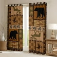 thumbnail image 2 of jejeloiu Safari Moose Bear Blackout Curtains Set of 2 (52x84 Each),Rustic Mallard Window Curtains,Fishing And Hunting Curtains and Drapes For Adults,Super Cozy Room Decor, 2 of 6