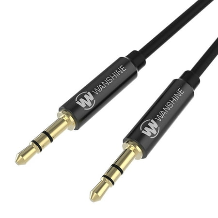 Wanshine 3.5mm Premium Auxiliary Audio Cable _3ft _ 1m_ AUX Cable for Beats Headphones_ iPods_ iPhones_ iPads_ Home _ Car
