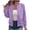 Purple women casual jacket a1, variant on Women Casual Jacket Long Sleeve Zip Up Collared Outerwear Solid Basic Coat for Spring Vacation Fashion Clothes, Green S