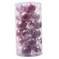 thumbnail image 2 of 30 piezas de adornos navideños de bolas irrompibles, suministros para fiestas, decoraciones para árboles de Navidad para aniversario, dormitorio, Rosa, 2 of 8