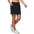 thumbnail image 4 of RBX Active Women's Athletic Zipper Pocket Woven Camo Skort With Inner Bike Short, 4 of 5