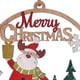 thumbnail image 3 of Adornos colgantes navideños Colgante navideño Placa de madera Etiqueta colgante Creativa Alce Papá Noel, 3 of 9