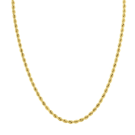 14K Yellow Gold Filled 3.3MM Rope Chain with Lobster Clasp - 18 Inch