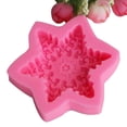 thumbnail image 3 of Molde de decoración de pasteles Ticfox de silicona copo de nieve 02#, 3 of 5