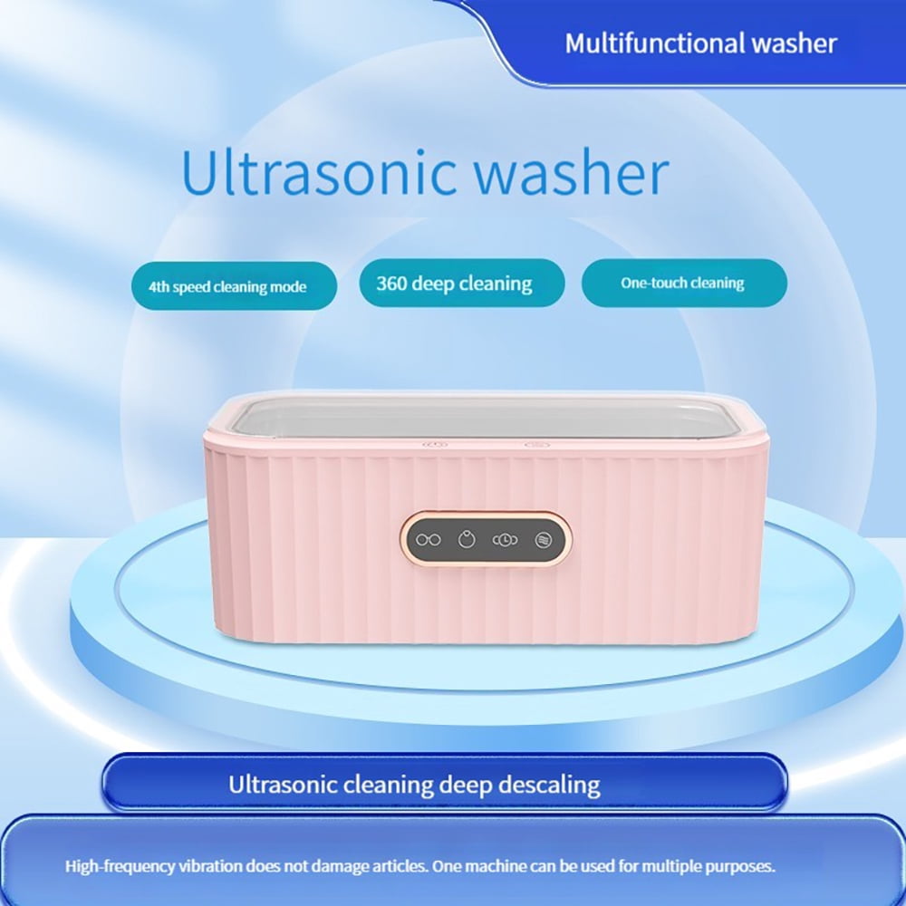 Rainbuvvy SL102 - Ultrasonic Cleaner Suitable for cleaning (jewelry, jewelry, glasses, watches, etc.): 47000HZ frequency, 360° deep cleaning