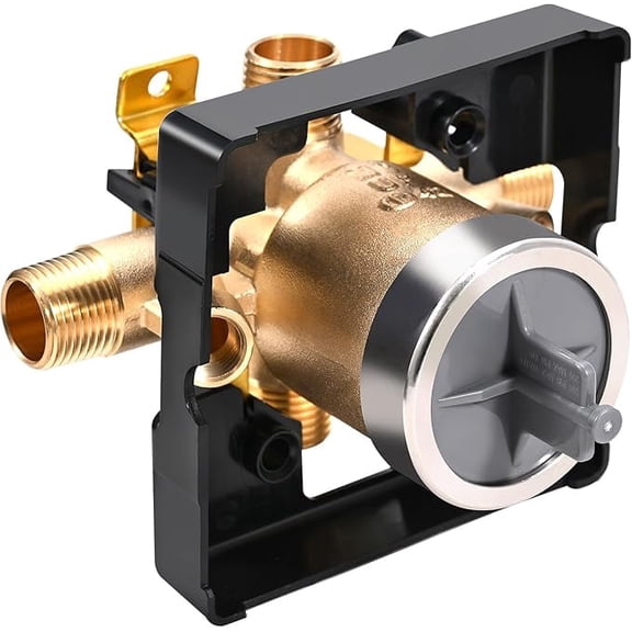 Aniceparthy R10000-UNWS MultiChoice Universal Shower Valve Body for Delta 13, 14, 17, and 17T Series Tub and Shower Trim Kits, 1/2-Inch IPS, PEX, and CPVC Connections