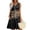 Black, variant on V Neck Aline Dresses for Women Button Down Flowy Sleeveless Dress Independence Day Summer Casual Flag Pattern Sundress