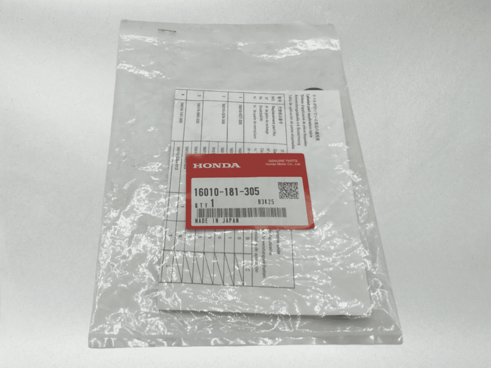 Honda OEM Carb Gaskets Kit 79-20 CRF50 F Z50 XR50 R Carb CRF XR 16010-181-305