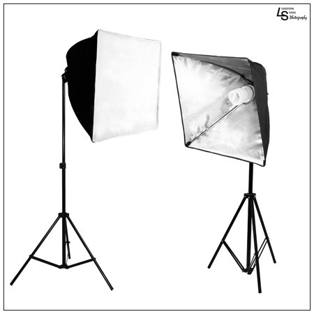 Easy Setup 2x 85W Continuous CFL Softbox with Adjustable Light Stands for Photography and Video Lighting by Loadstone Studio (Best Studio Lighting Setup)