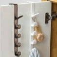 thumbnail image 4 of Dusknt Over the Door Hooks New Year Special! Simple Door Hanger Clothes Hanger Door Door Door Hole Door Back Storage Rack Creative Clothes Hook, Clearance Sale!, 4 of 4