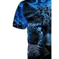 thumbnail image 4 of Men's Short Sleeve 3D Tiger Print T-Shirt Fashion Animal Pattern Clothing, 4 of 5