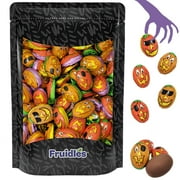 Halloween Pumpkin Pals, Trick-Or-Treat Party Bag Fillers, Individually Wrapped In Multi-Color Pumpkin Face Design Foils, Kosher Certified (1 Pound)