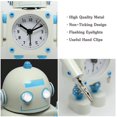 thumbnail image 2 of Reloj despertador Vhermosa robot sin tictac para Niño blanco, 2 of 6