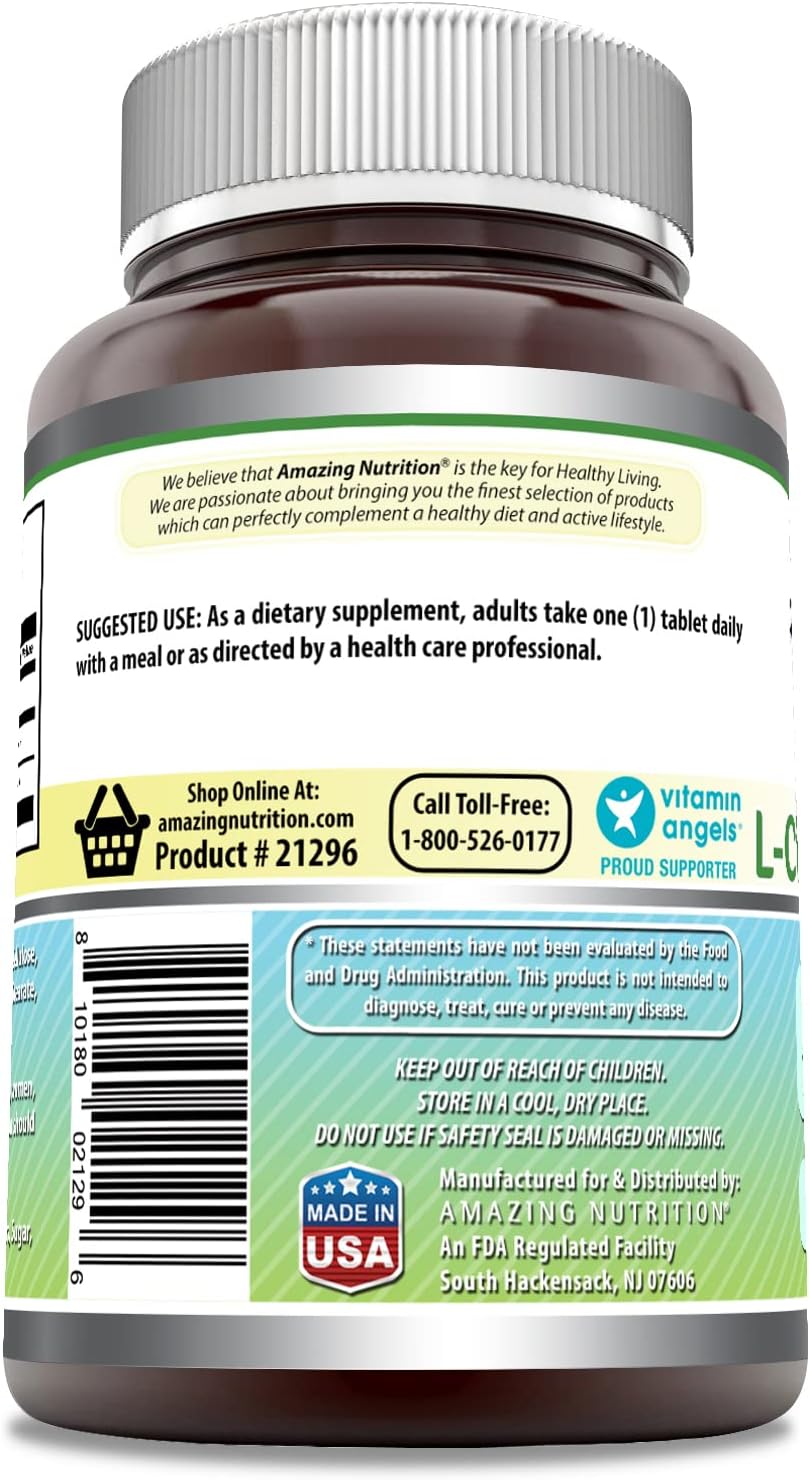 Amazing Formulas L-Arginine/L-Citrulline Complex 1000mg Per Serving 240 Tablets Supplement| Non-GMO | Gluten Free