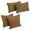Saddle Brown, variant on Blazing Needles  Delaney Microsuede Throw Pillow Set (Set of 4)