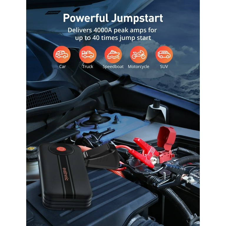 4000A Peak Current Powerful 24V Truck Booster Jumpstarter 12V Car Battery  Jumper - Eezee