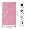 thumbnail image 2 of Fotbe Glitter Pink Toalla Premium con Patrón, Toalla de Microfibra de Secado Rápido, Ligera y Altamente Absorbente (27.5x16in), Ideal para Uso Diario, 2 of 6
