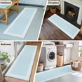 thumbnail image 6 of Sky Blue Greek Key Large Area Rugs for Bedroom Living Room, Soft Non Slip Carpet Bedside Rug, Geometric Greece Ancient Farmhouse Geo Rectangular Floor Cover Kitchen Accent Rug 2'x6' for Office, 6 of 9
