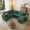 100" Corduroy Green, variant on FFH Sectional Sleeper Sofa with Pull Out Bed and Double Storage Chaise, U Shaped Modern Couch with Cup Holders, Side Pockets and USB Ports for Living Room, Light Gray