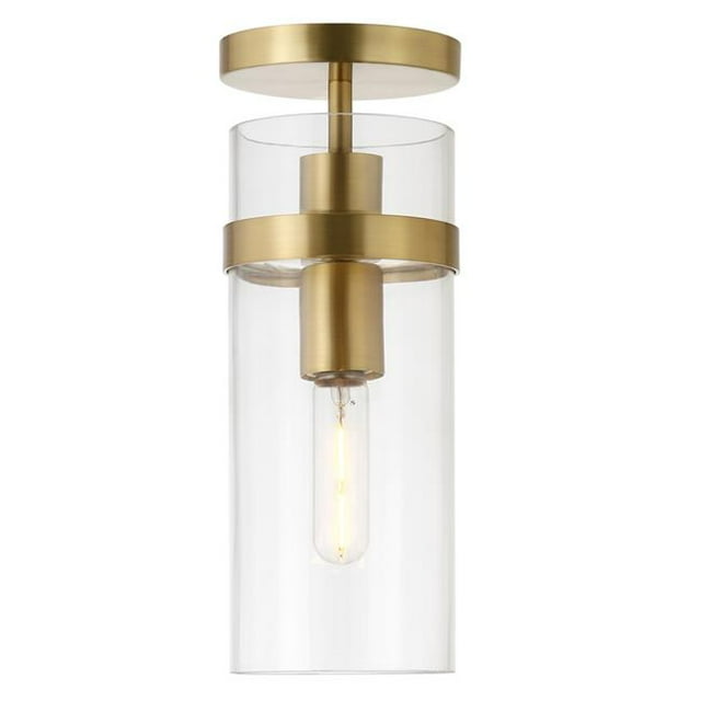 Hudson & Canal SF0796 Langdon Brass Semi Flush Mount Ceiling Light