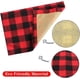 thumbnail image 2 of Paquete de 6 manteles individuales de vacaciones de Navidad, manteles individuales a cuadros de búfalo, manteles individuales reversibles rojos y negros, 11 Feliz Sencillez, 2 of 5