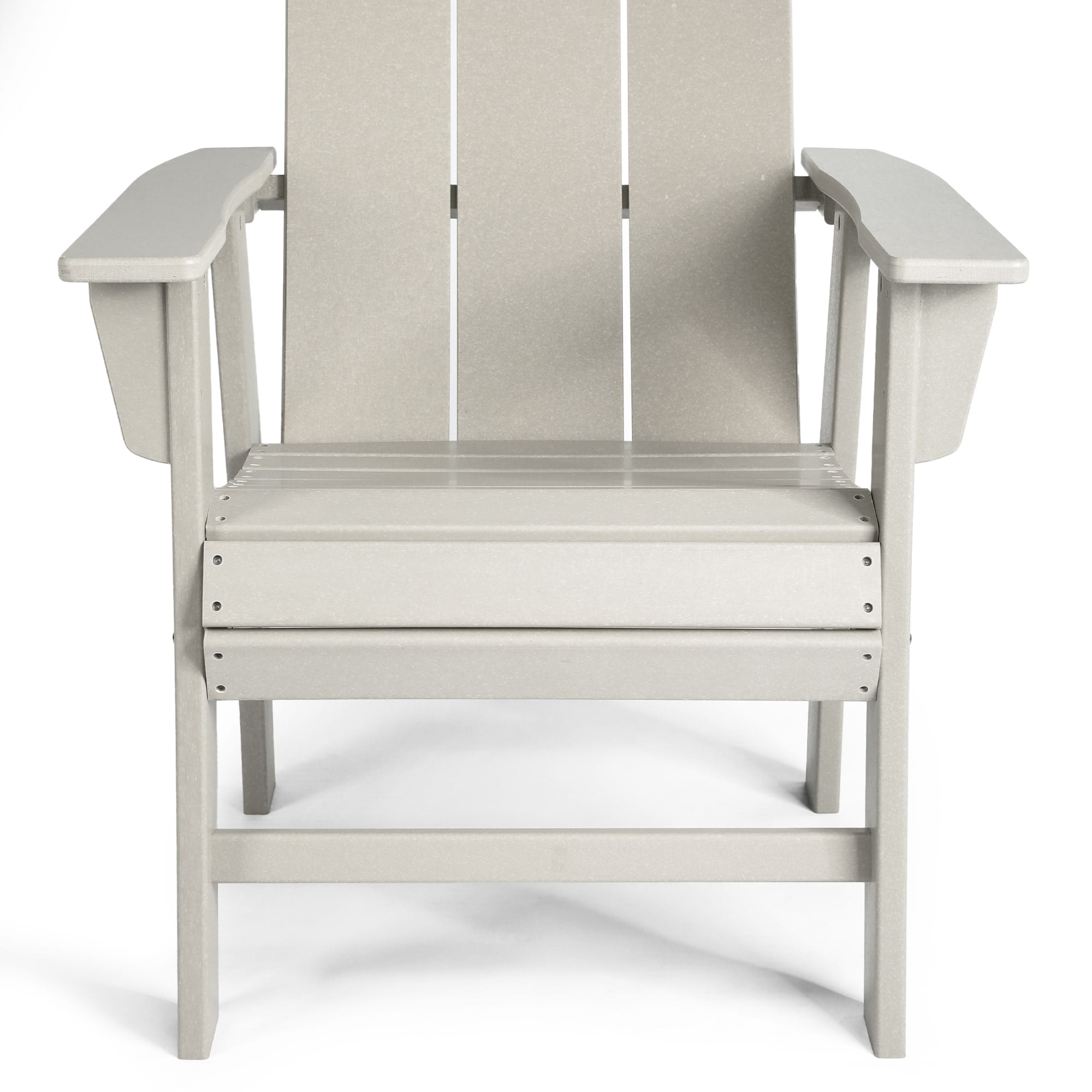 WestinTrends Ashore Outdoor Patio HDPE Plastic Modern Adirondack Dining Chair, Sand